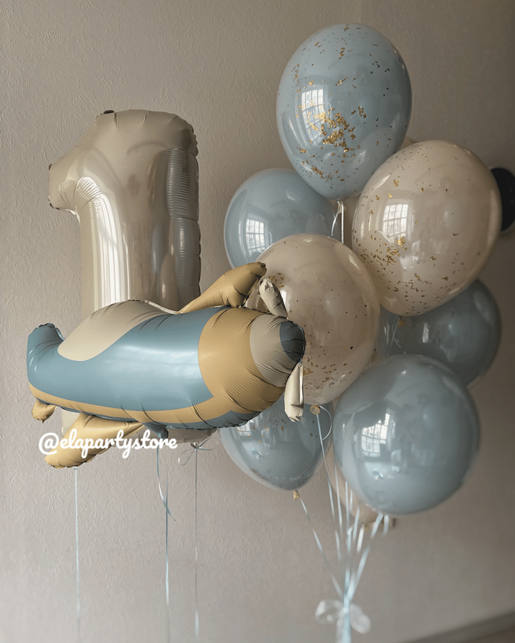 BLUE SOFT PLANE FOLYO BALON KONSEPT