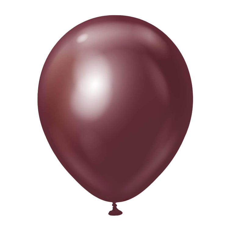 Bordo Krom Balon (5 Adet)