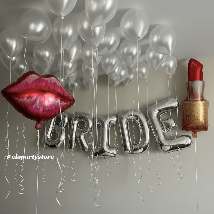 BRİDE LİPSTİCK KİSS FOLYO BALON SET