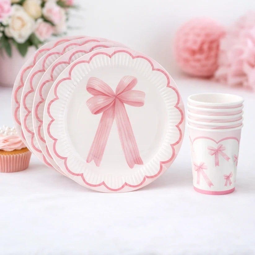 Fiyonk Tema 8 Tabak 8 Bardak Set