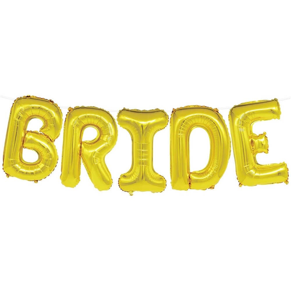 Gold Bride Yazılı Folyo Balon Set