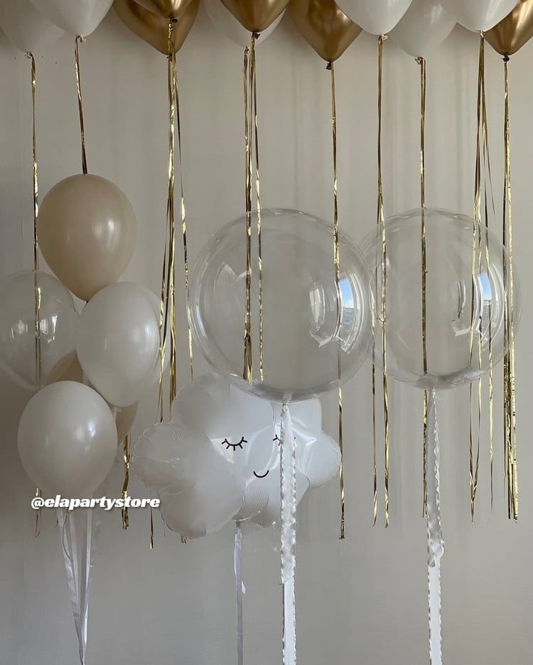 GOLD BULUT FOLYO BALON KONSEPT