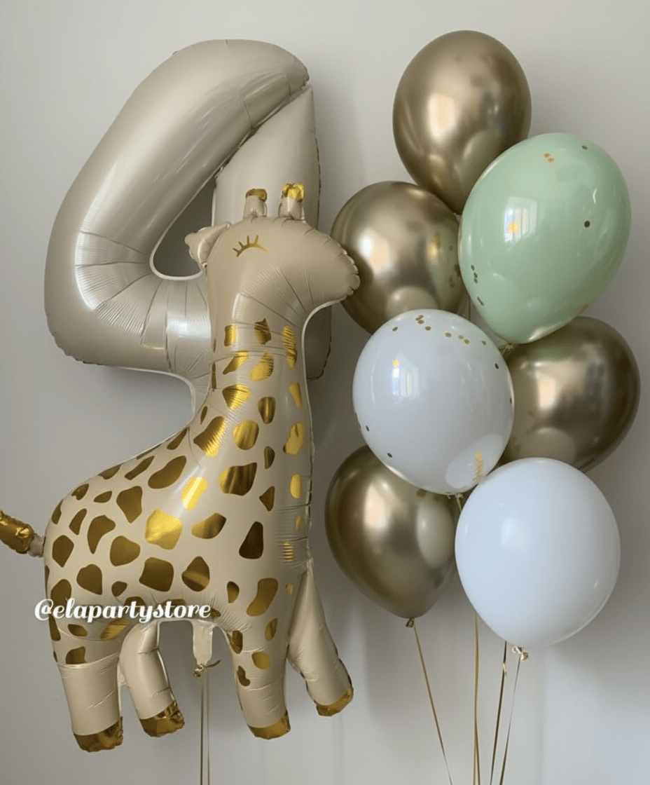 GOLD GİRAFFE FOLYO BALON KONSEPT