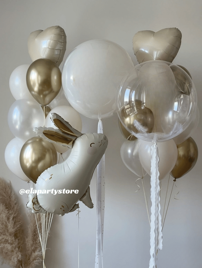 GOLDEN BUNNY FOLYO BALON KONSEPT