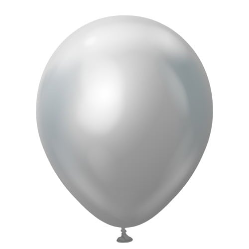 Gümüş Krom Balon (5 Adet)
