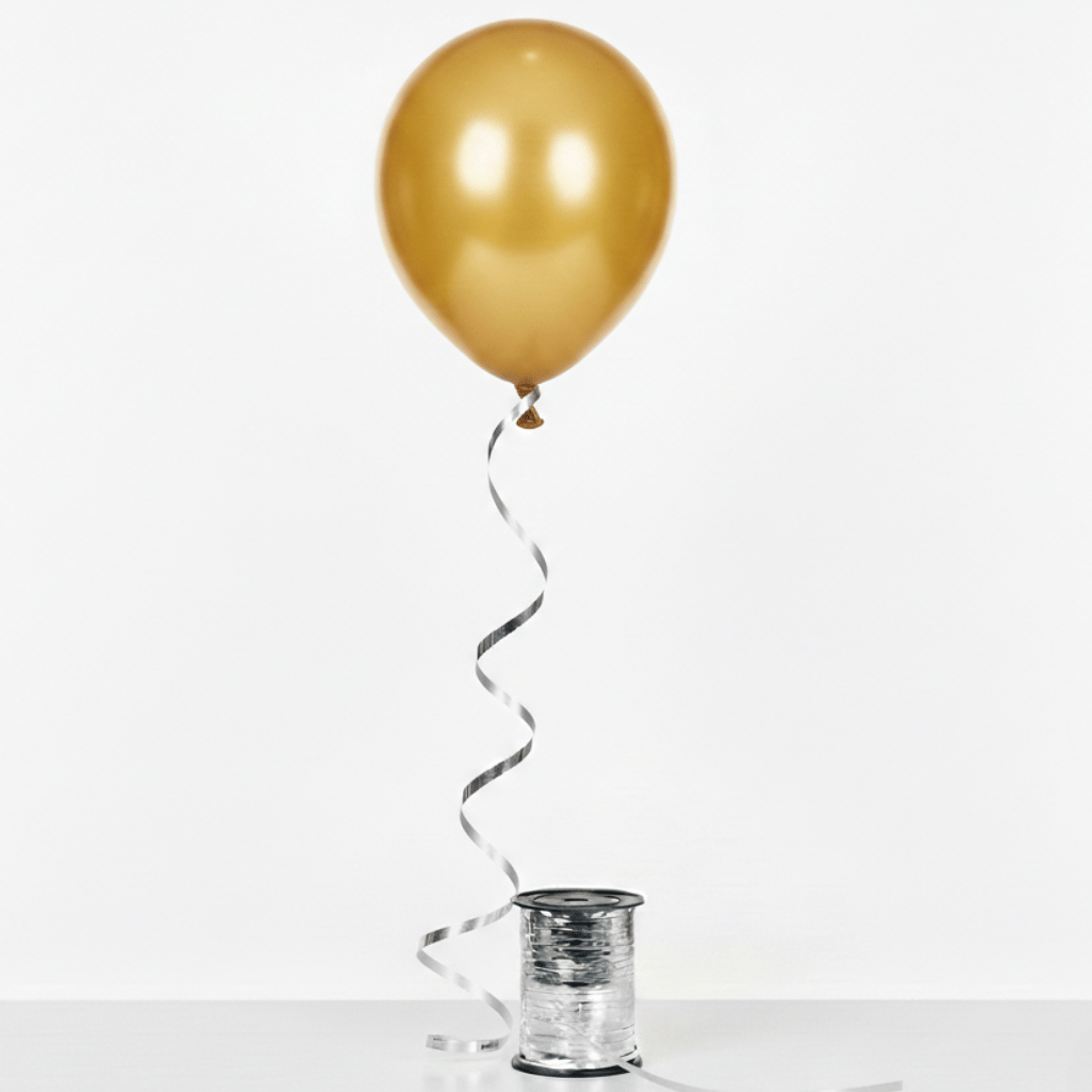 Gümüş Metalize Balon İpi 200 Metre