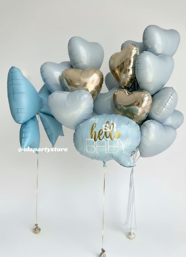 HELLO BABY BOY FOLYO BALON KONSEPT