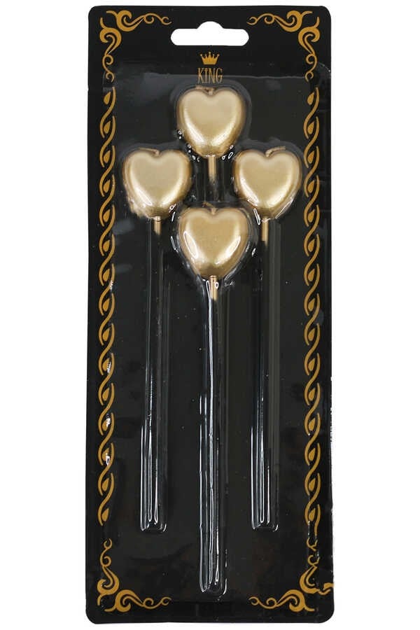 Kalp Mum Gold 4'lü