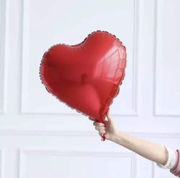 Kırmızı Kalp Folyo Balon