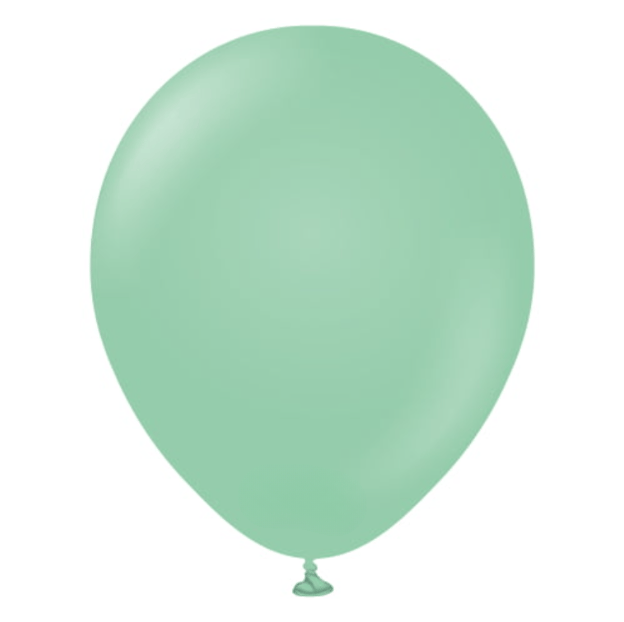 Küçük Makaron Su Yeşili Balon (10 Adet)