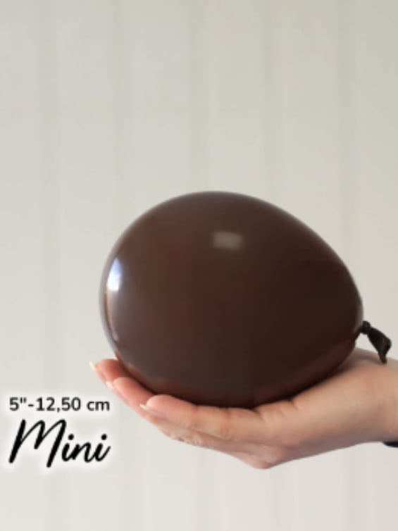 Küçük Pastel Kahverengi Balon (10 Adet)