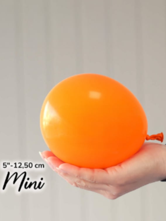 Küçük Pastel Turuncu Balon (10 Adet)