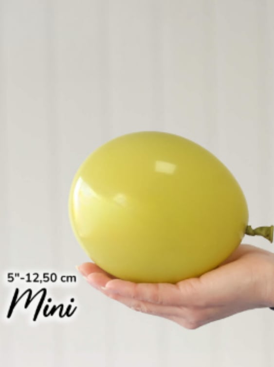 Küçük Retro Zeytin Balon (10 Adet)