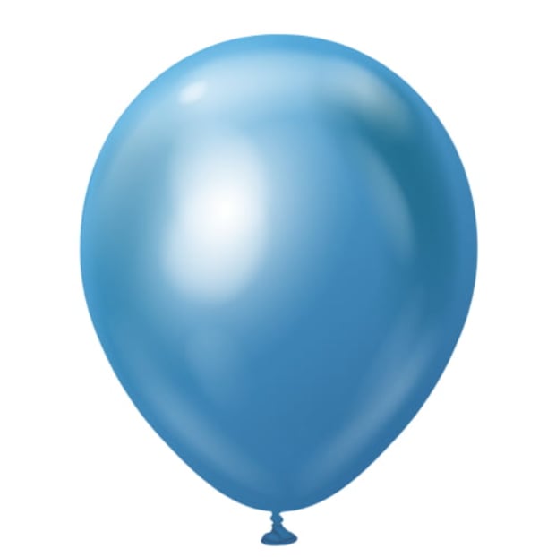 MAVİ KROM BALON (5 ADET)