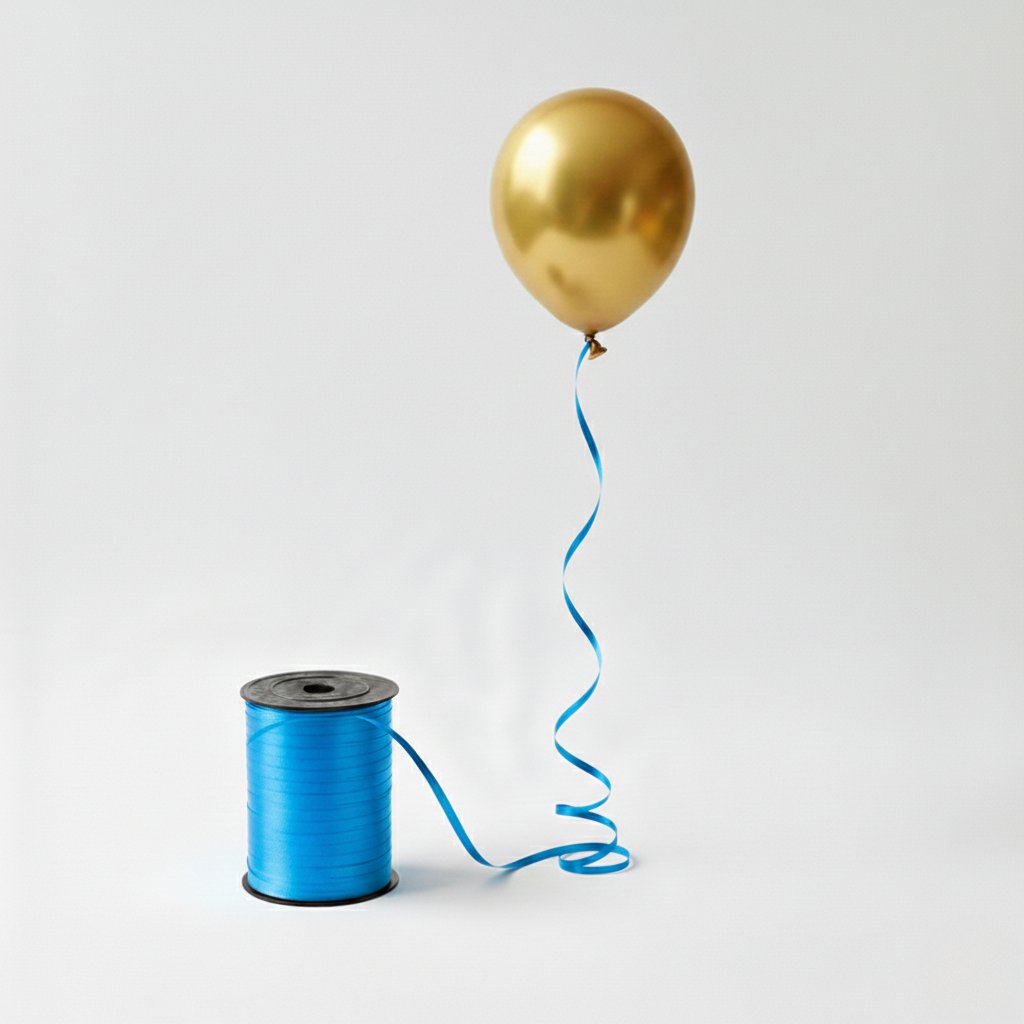 Mavi Rafya Balon İpi 200 Metre