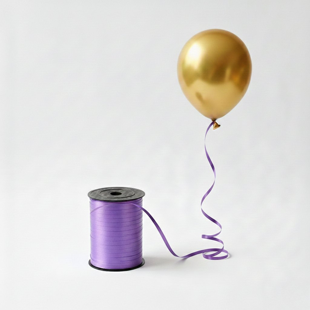 Mor Rafya Balon İpi 200 Metre