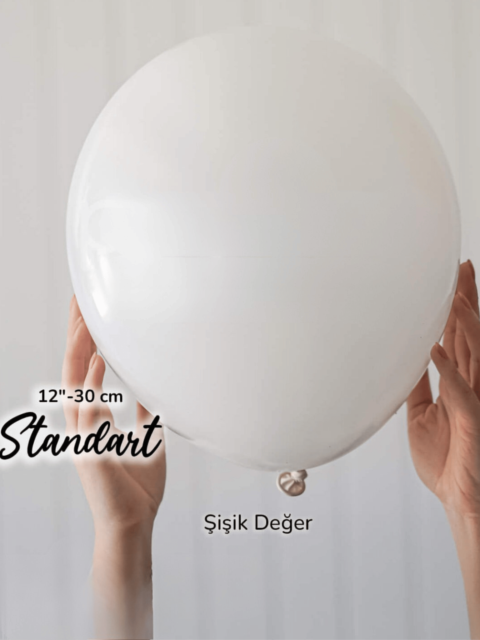 Pastel Beyaz Balon (10 Adet)
