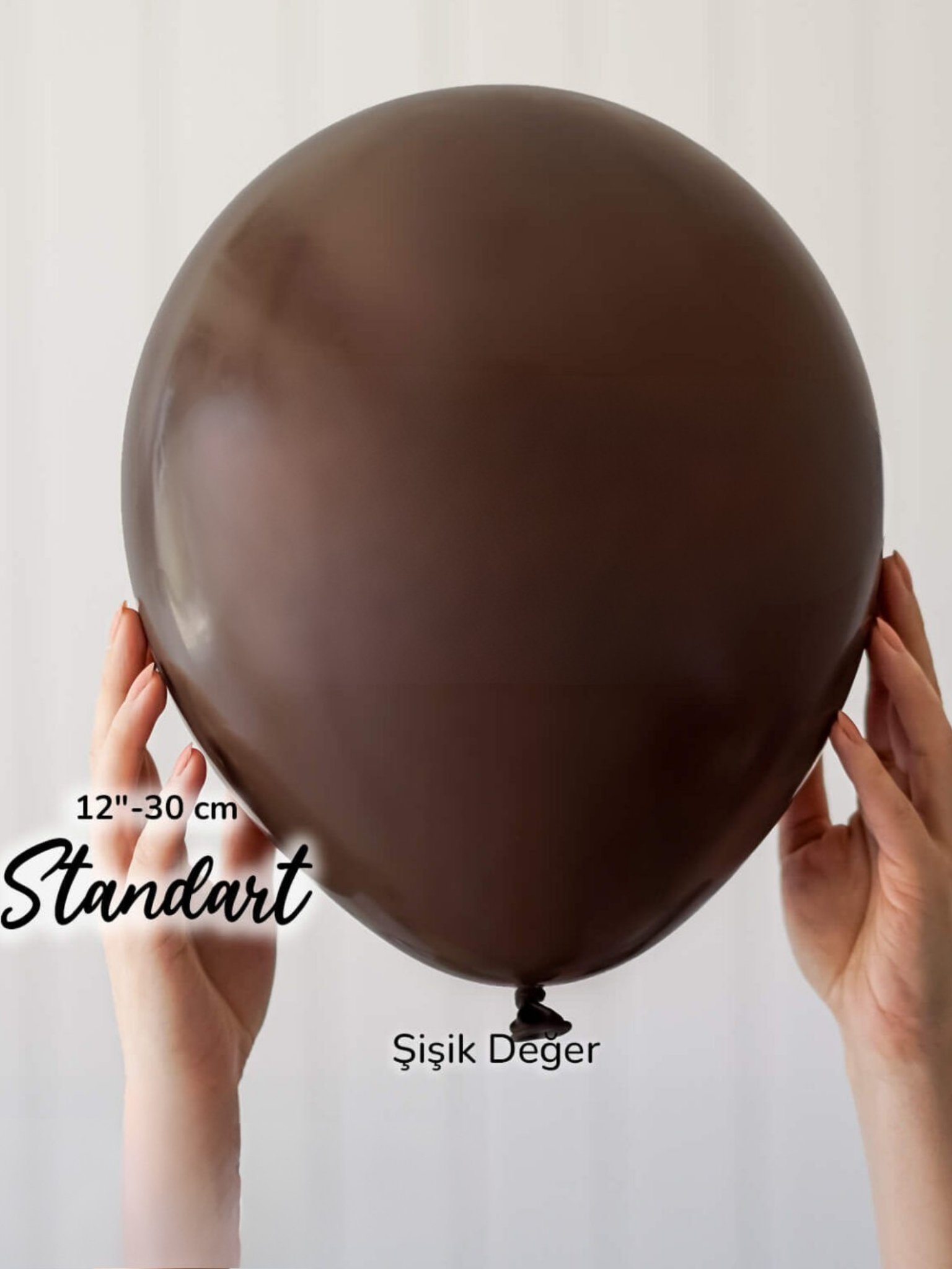 Pastel Çikolata Kahve Balon (10 Adet)