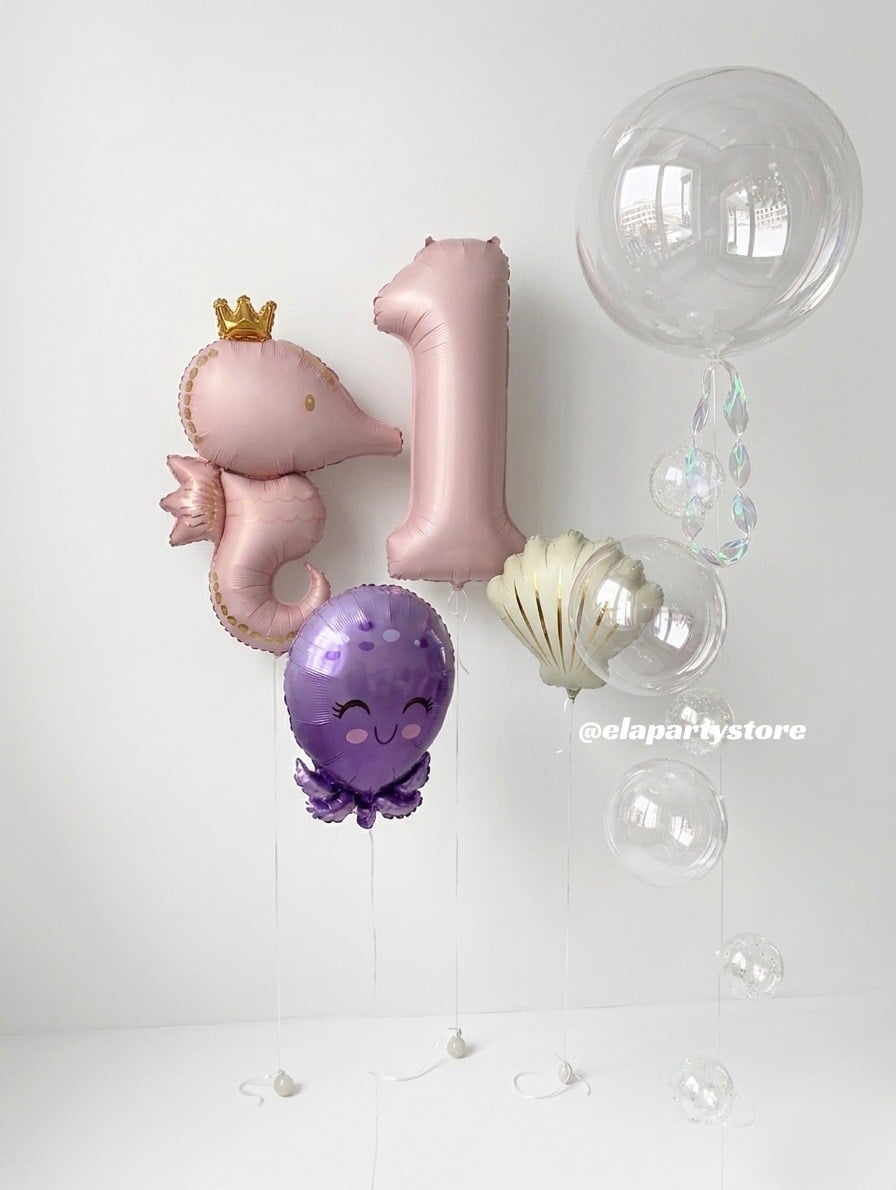 Pastel Ocean Dreams Folyo Balon Konsept