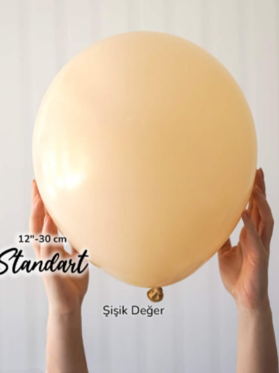 Pastel Sütlü Kahve Balon (10 Adet)