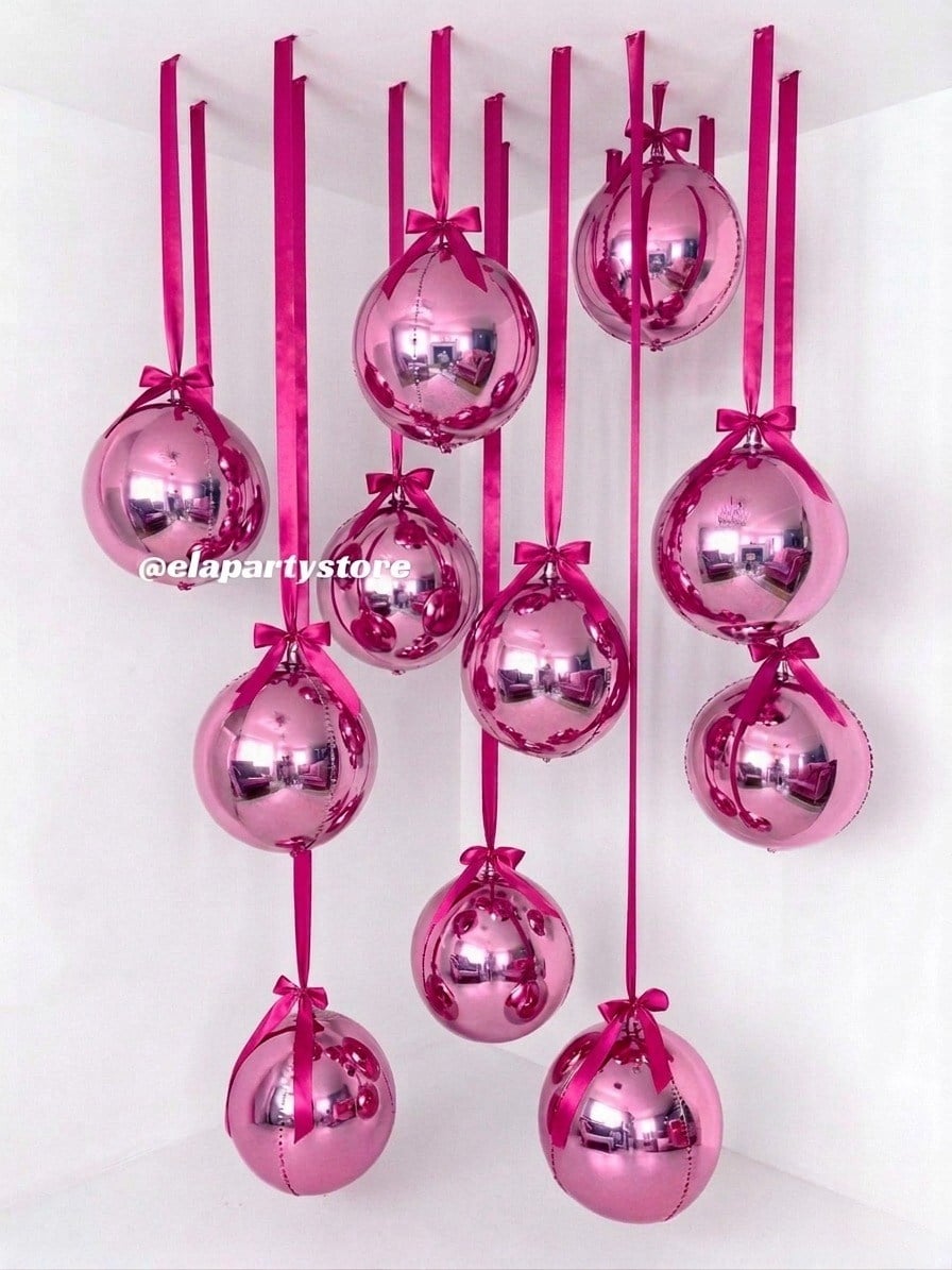 PEMBE 4D KÜRE FOLYO BALON SARKIT KONSEPT