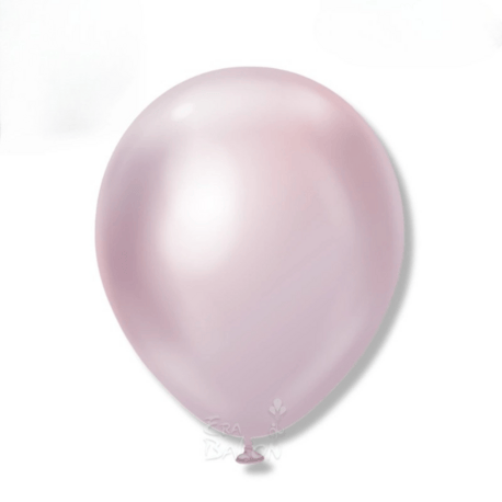 Pembe Altın Krom Balon (5 Adet)