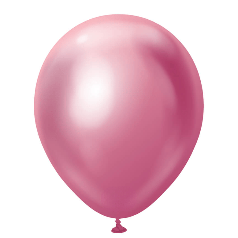 Pembe Krom Balon (5 Adet)