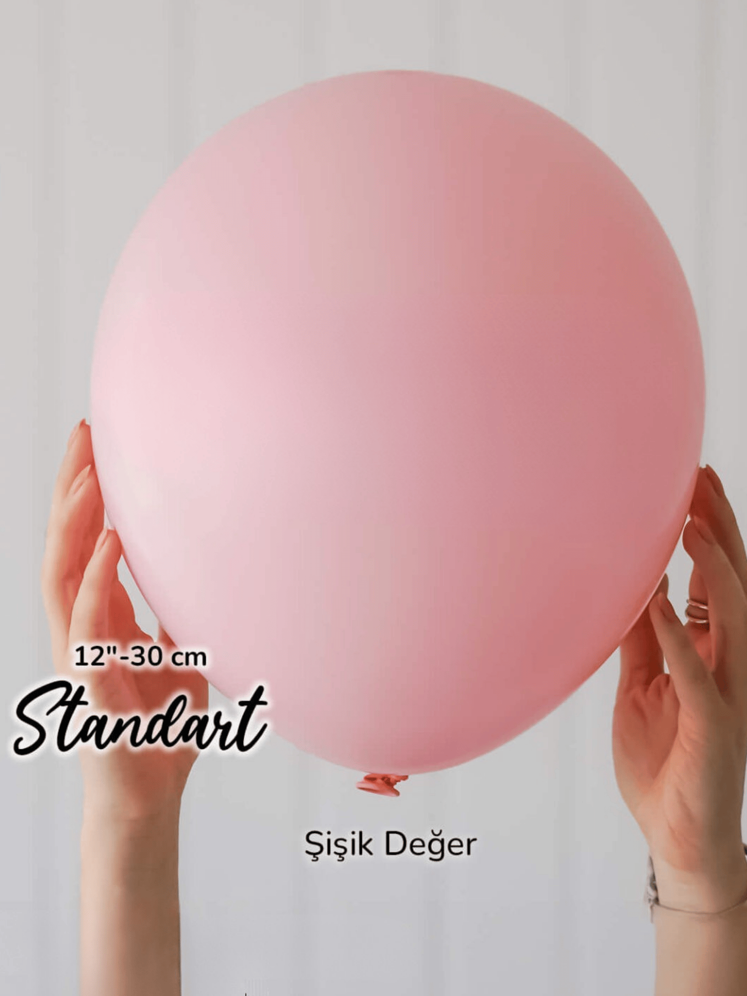 Pembe Makaron Balon (10 Adet)
