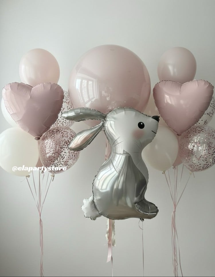 PEMBELİ TAVŞAN FOLYO BALON KONSEPT