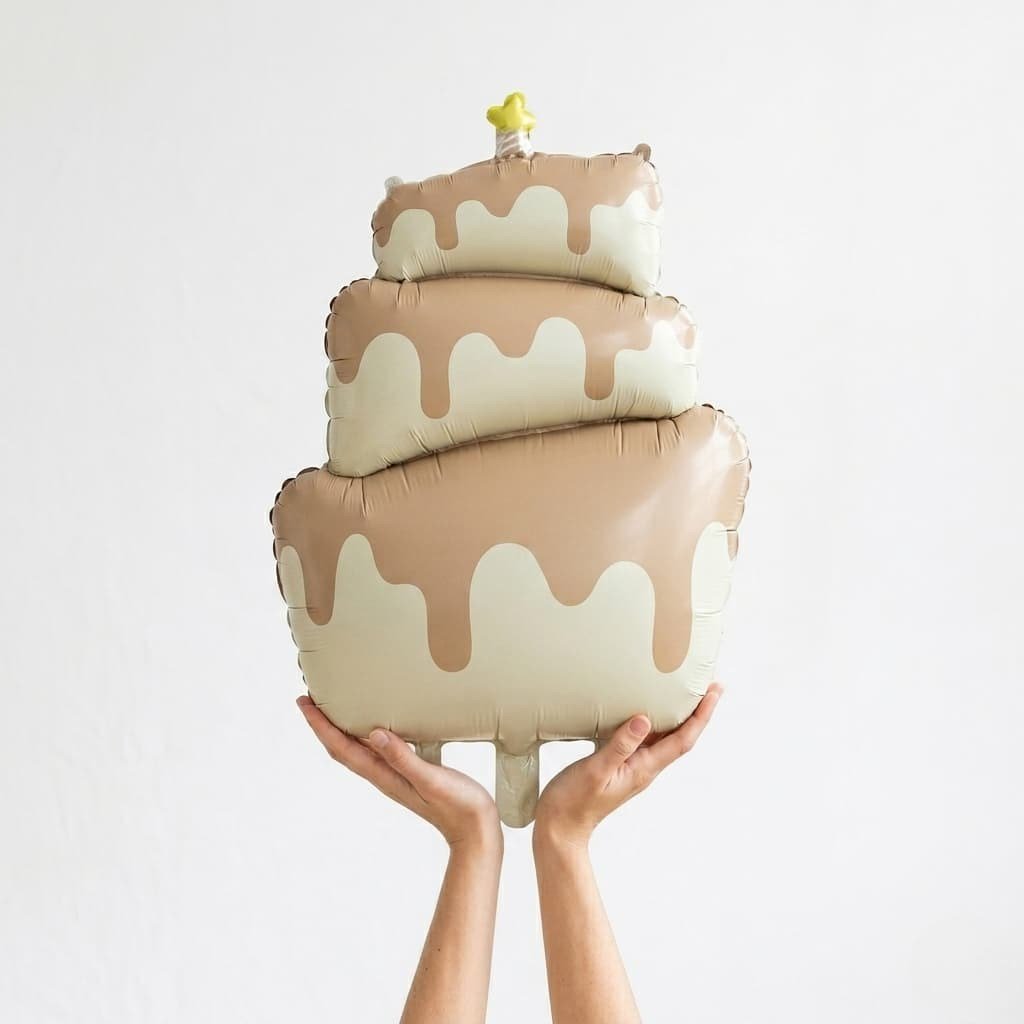 Retro Karamel Pasta Folyo Balon