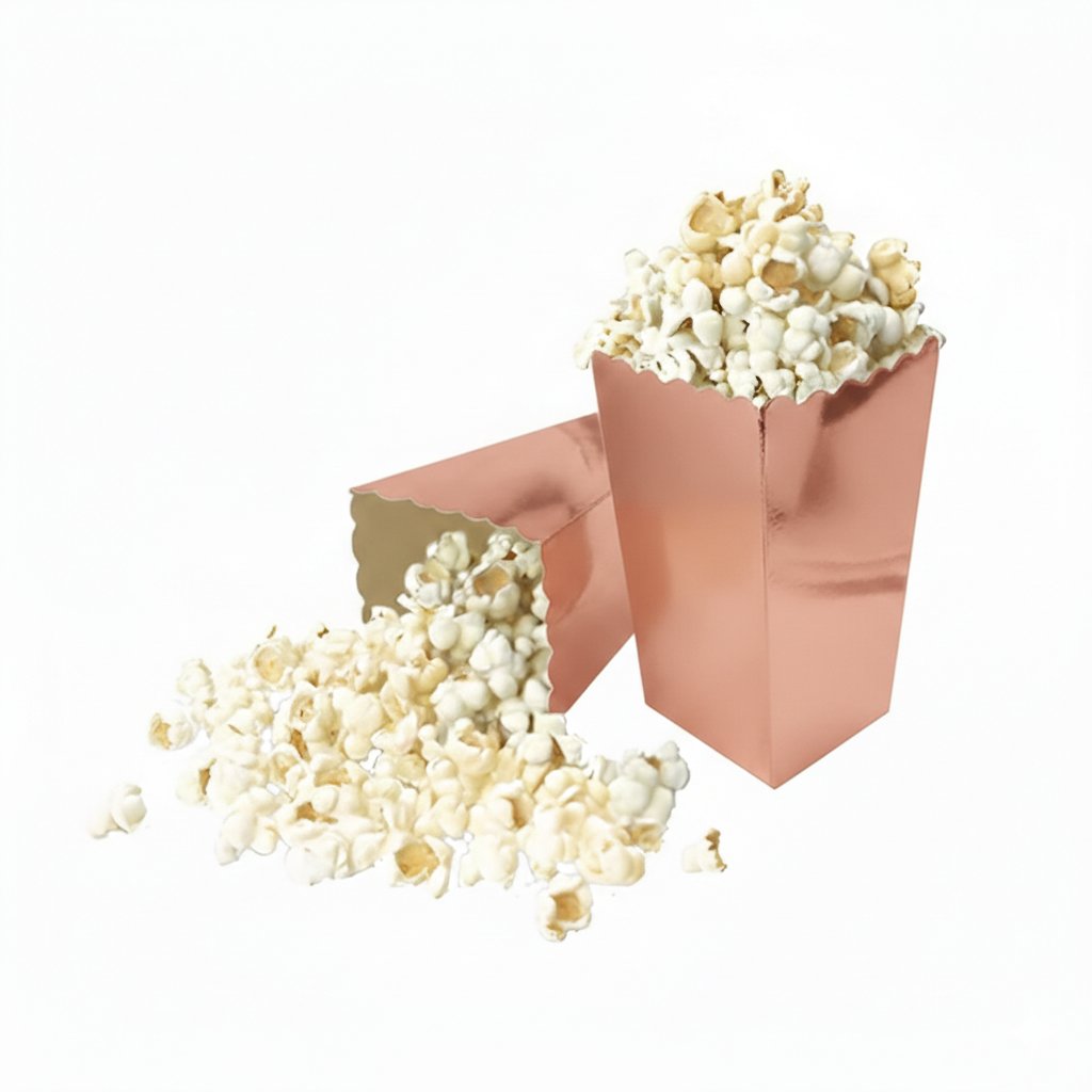 Rose Gold Mısır Popcorn Kutusu 8'li