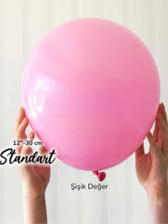 Şeker Pembe Balon (10 Adet)