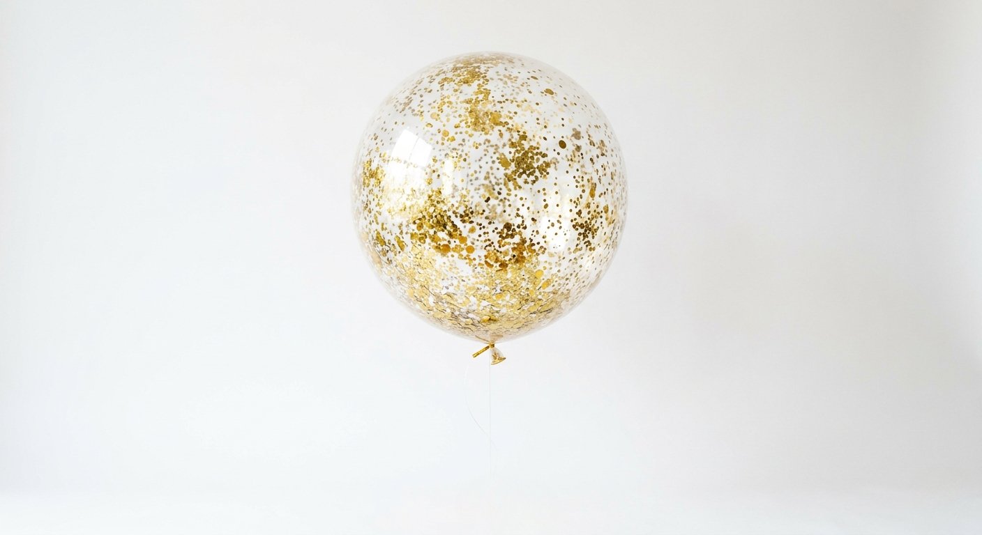 Simli Şeffaf Bobo Balon