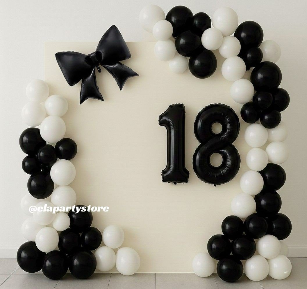 SİYAH İNCİ ZİNCİR BALON KONSEPT