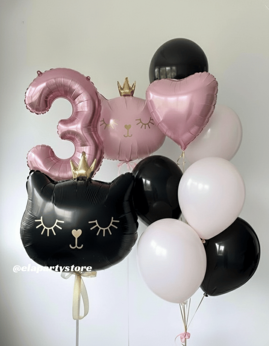 SİYAH KEDİ FOLYO BALON KONSEPT