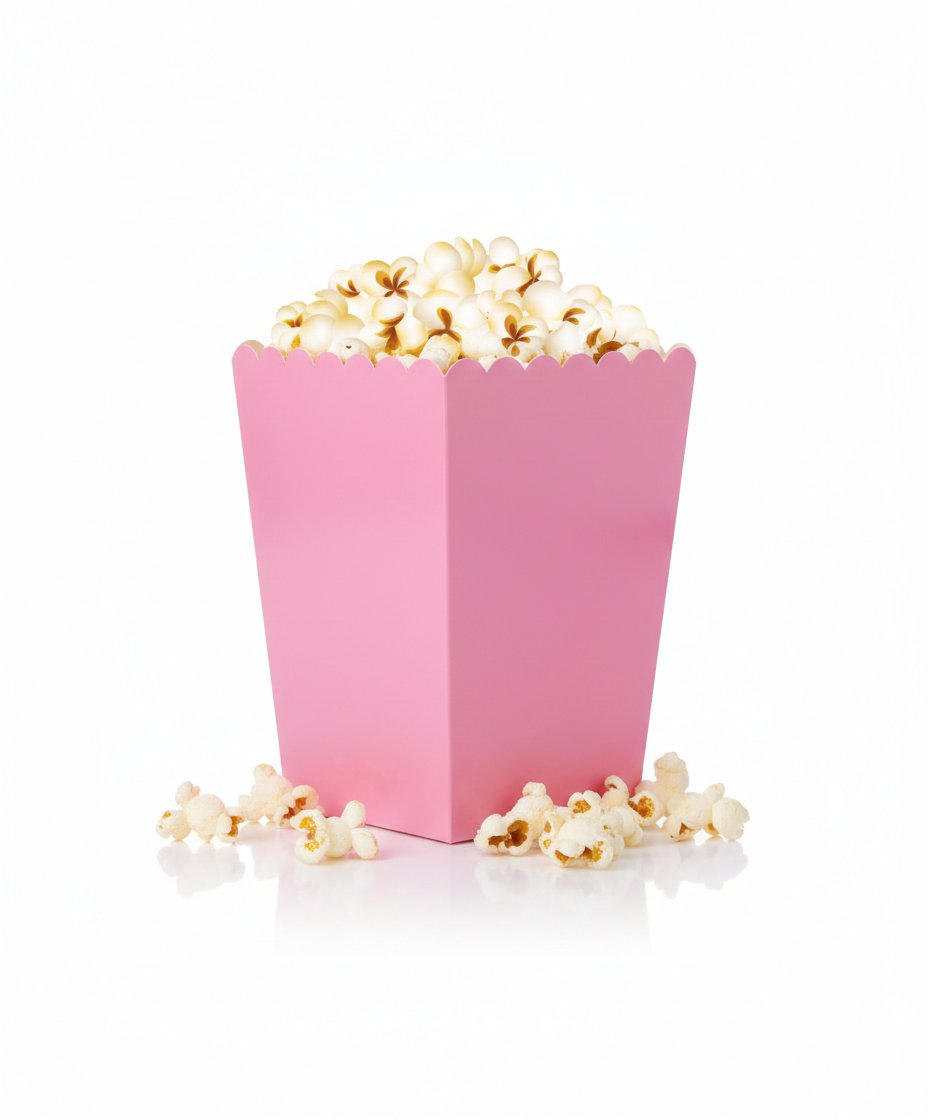 Soft Pembe Mısır Popcorn Kutusu 8'li