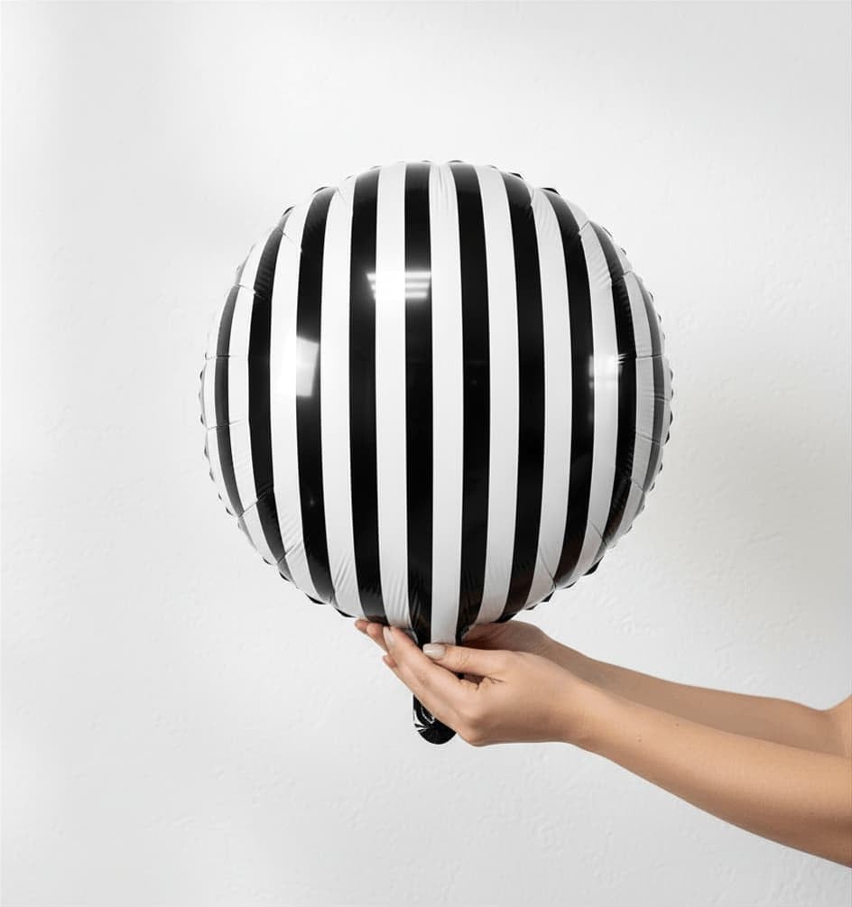 Yuvarlak Çizgili Folyo Balon