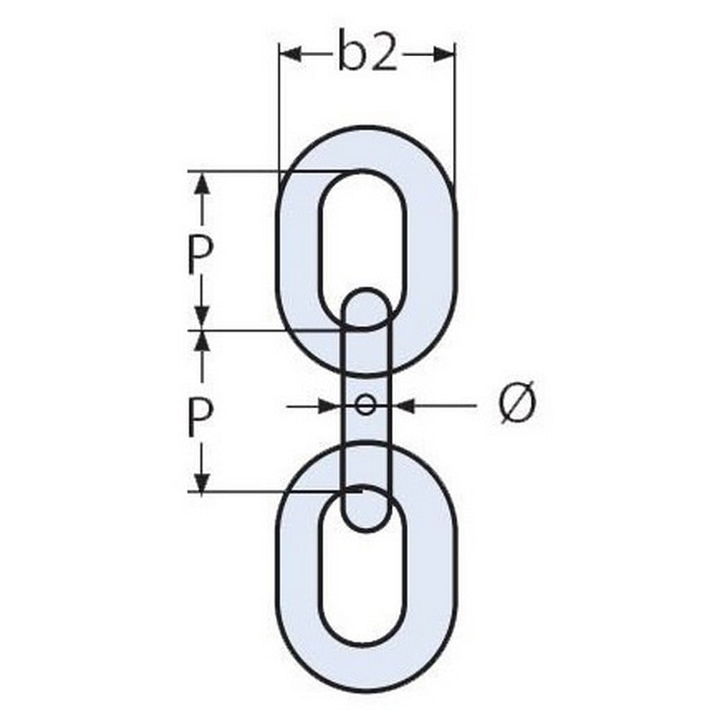 Krom Zincir, Ø 4 mm Paslanmaz
