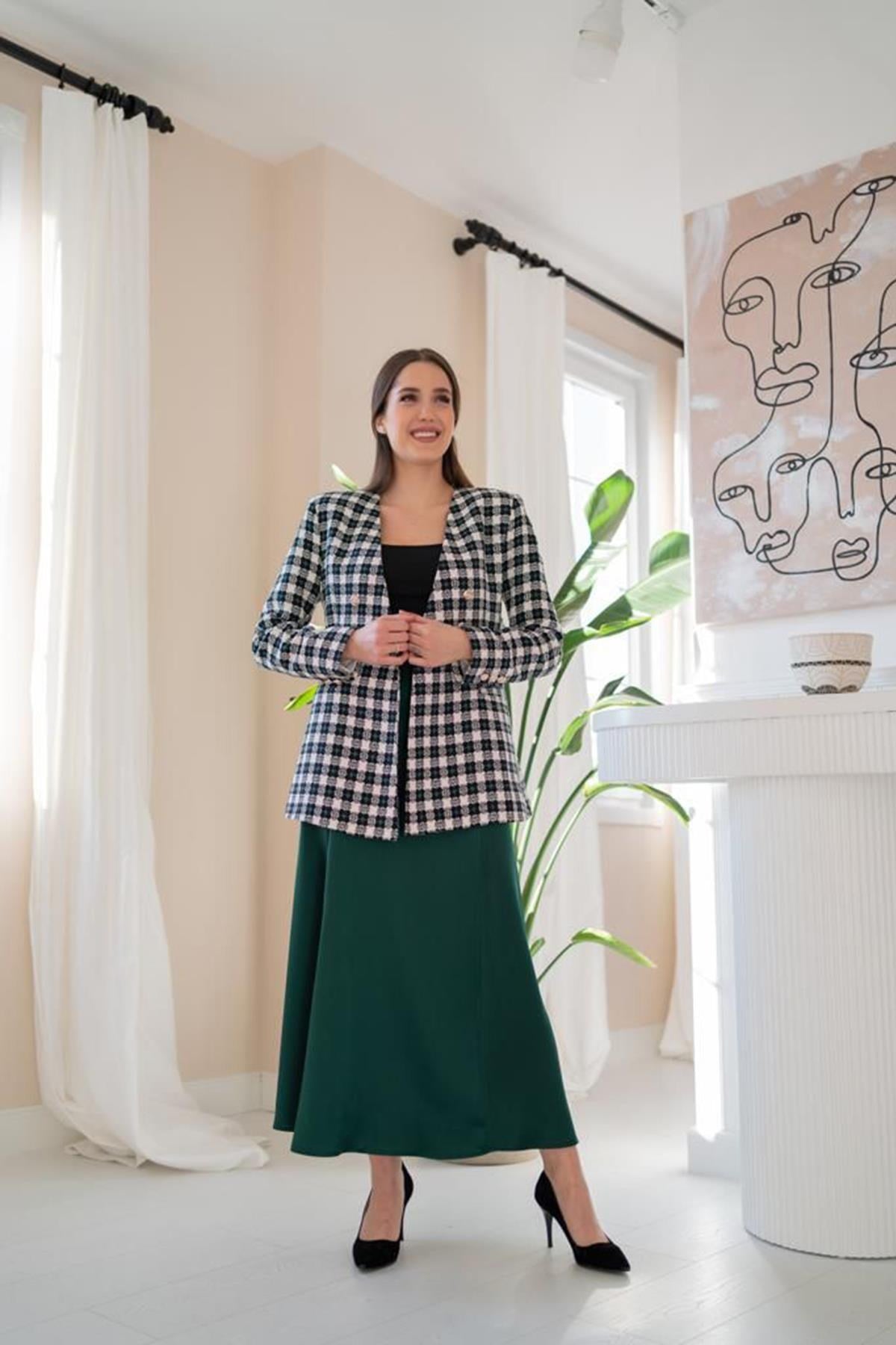 Beyaz Tüvit Ceket