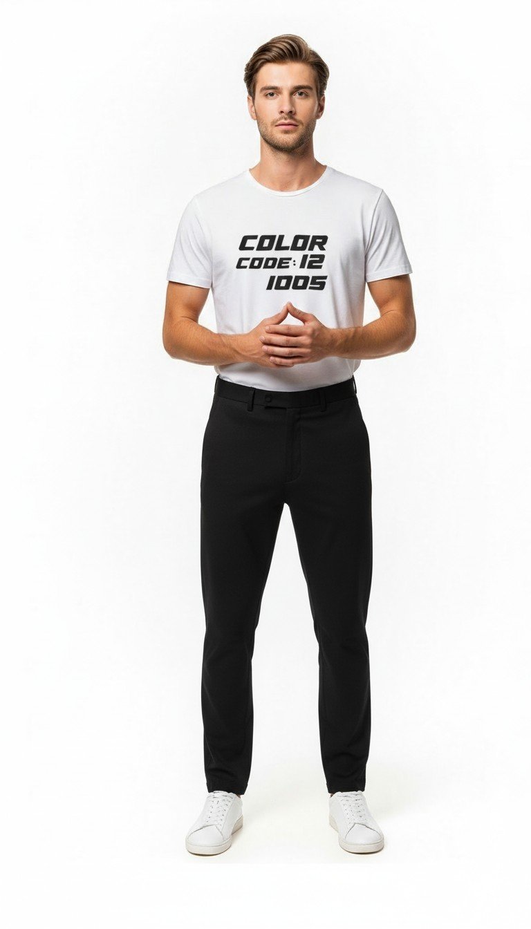 Erkek Typography “Color Code” Baskılı Minimal T-Shirt