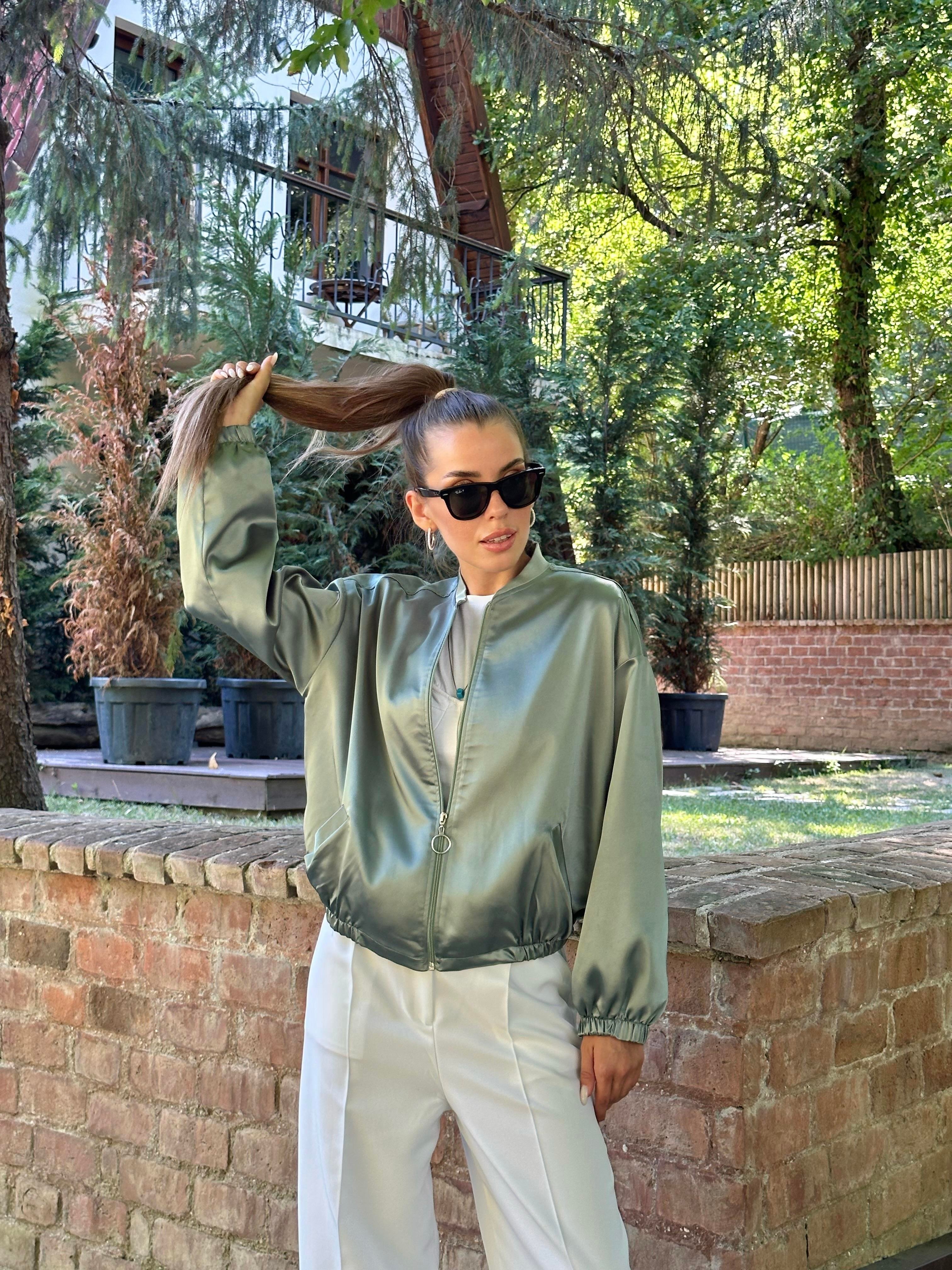 Mint Bomber Ceket