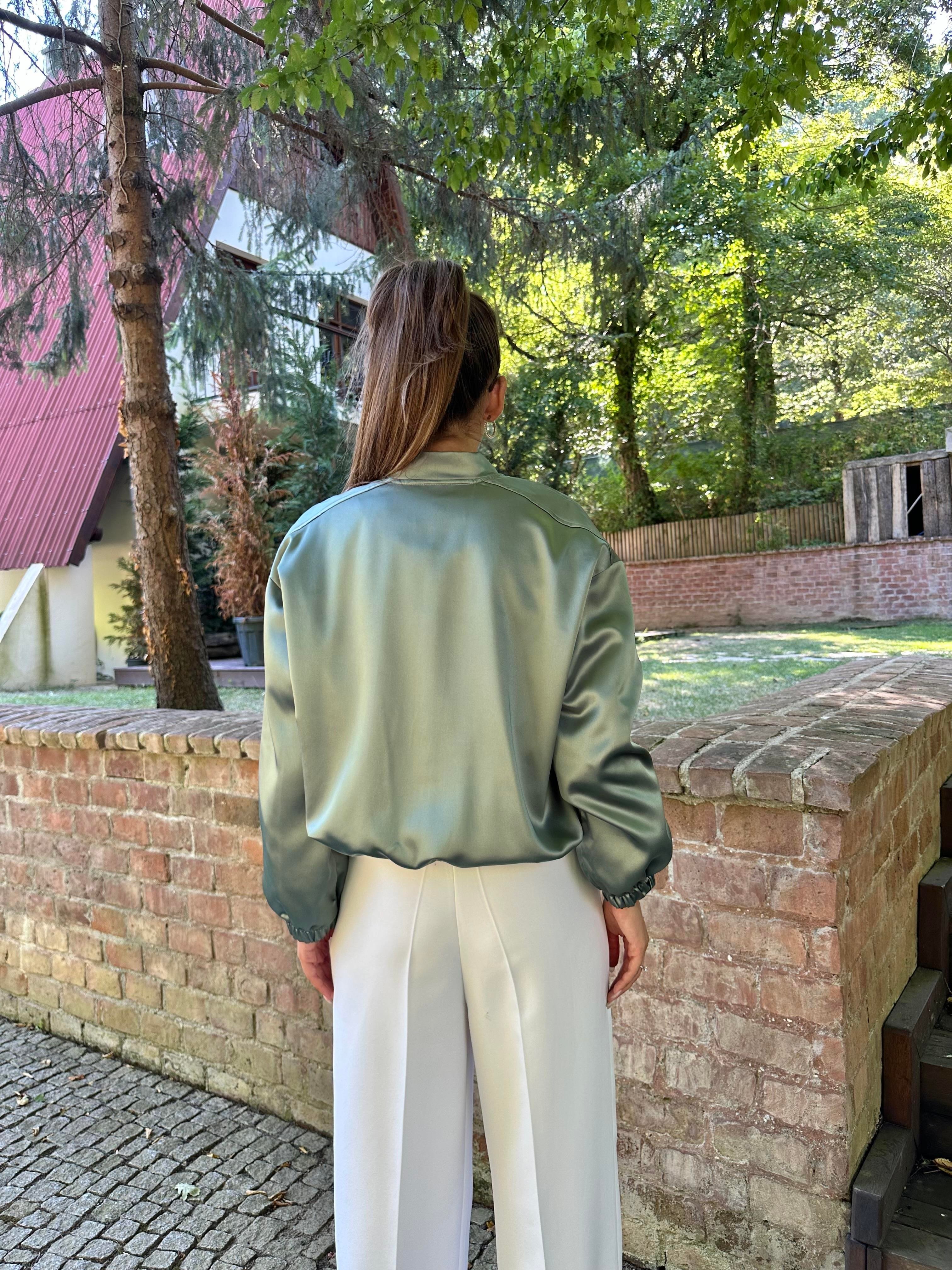 Mint Bomber Ceket
