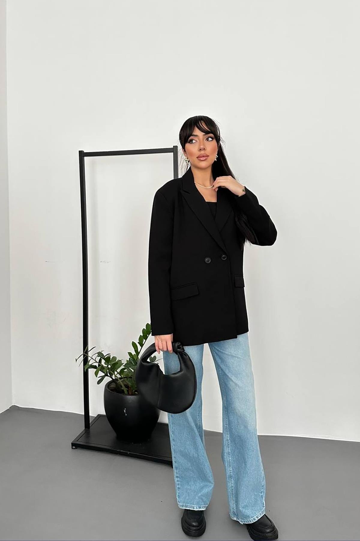Siyah Blazer Ceket