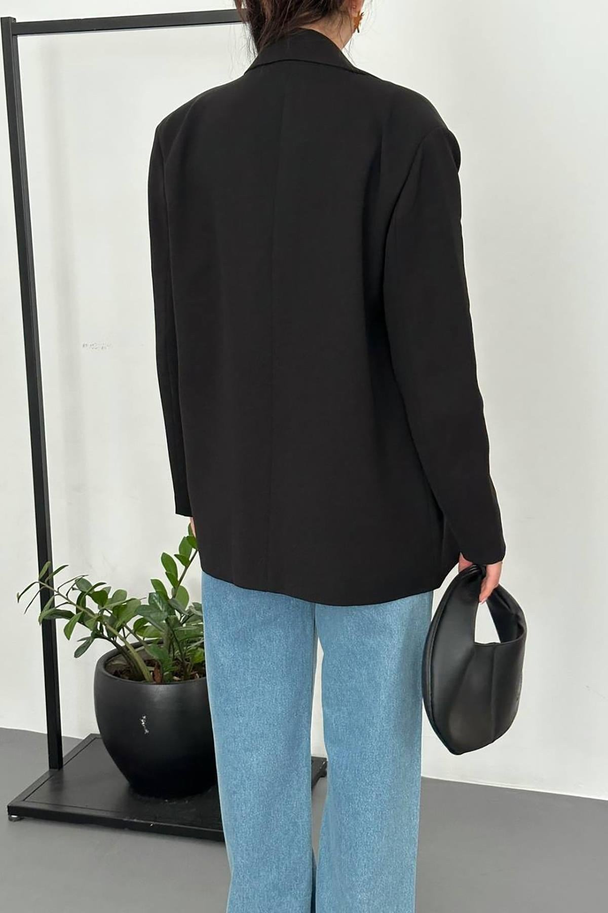 Siyah Blazer Ceket