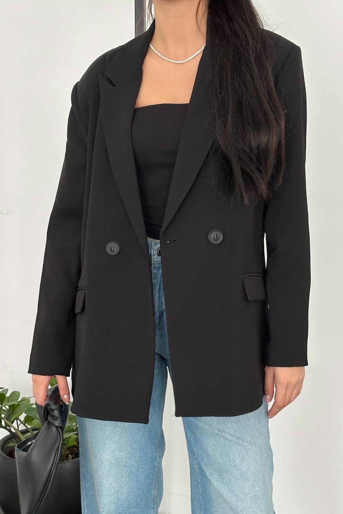 Siyah Blazer Ceket