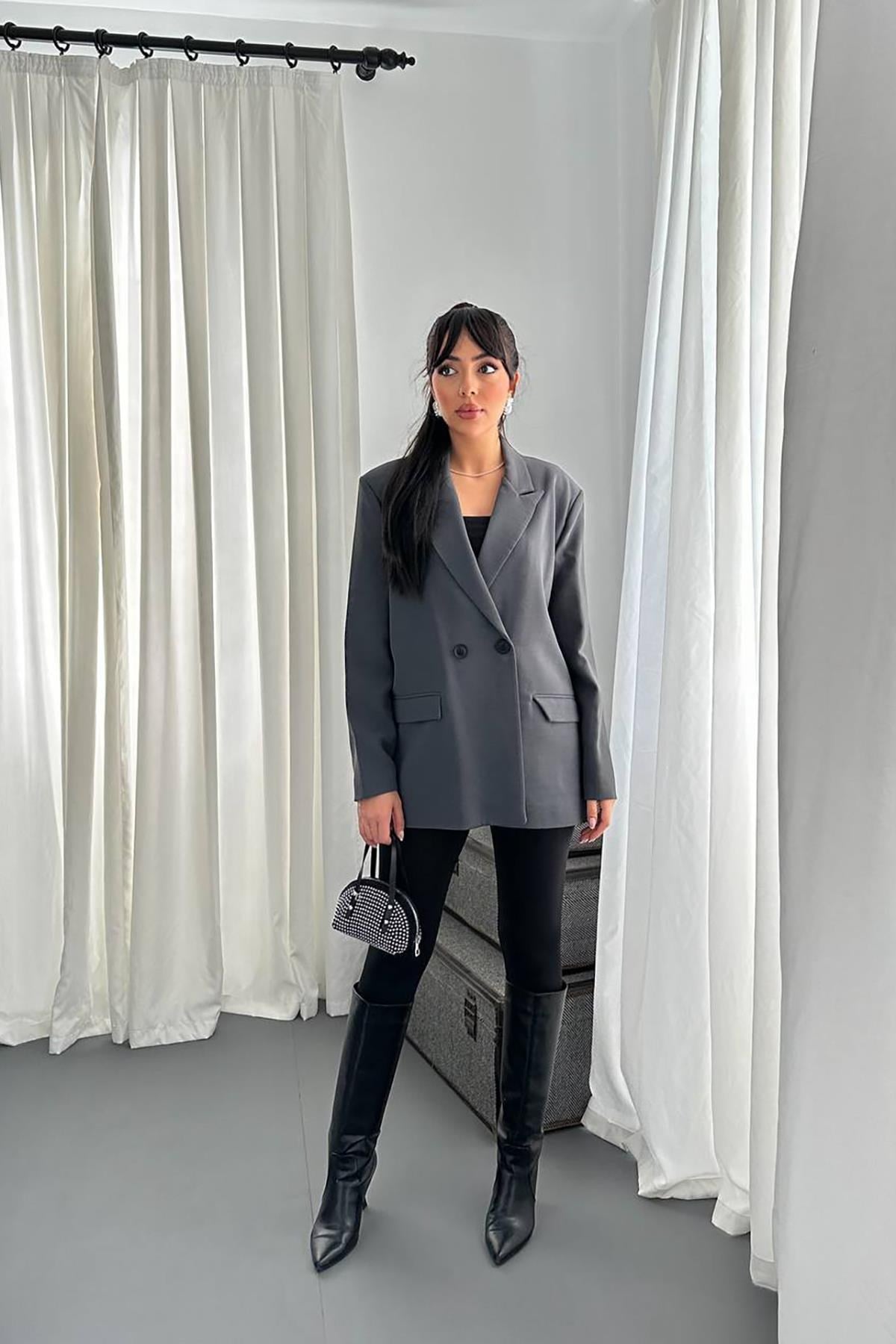 Toptan Füme Blazer Ceket