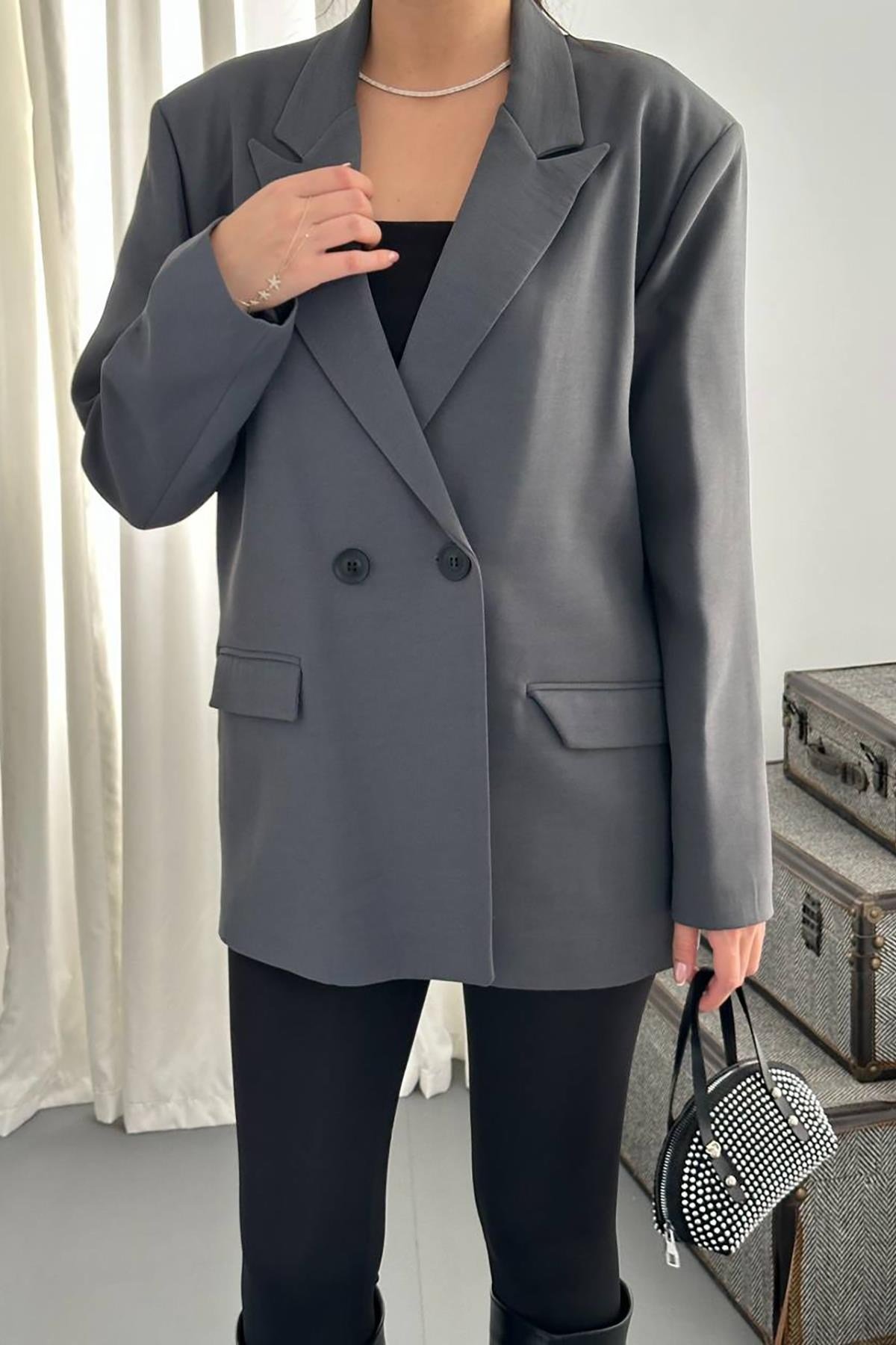 Toptan Füme Blazer Ceket