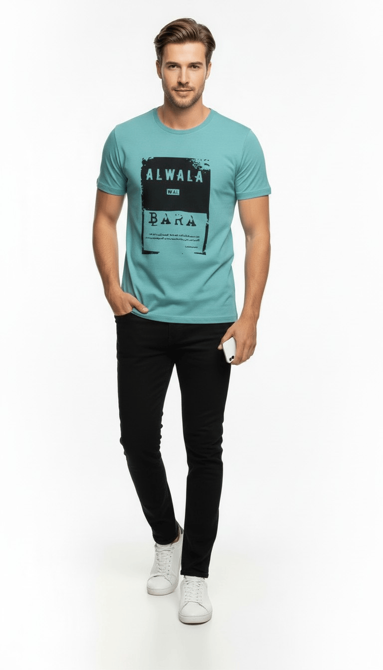Urban Dynamic Baskılı Erkek Tişört – Günlük & Streetwear Stil