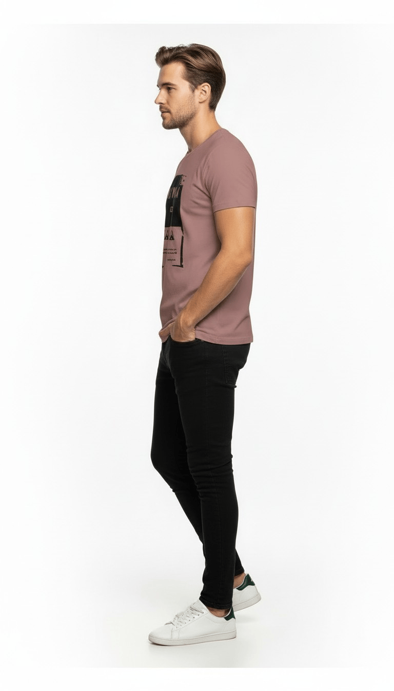 Urban Dynamic Baskılı Erkek Tişört – Günlük & Streetwear Stil