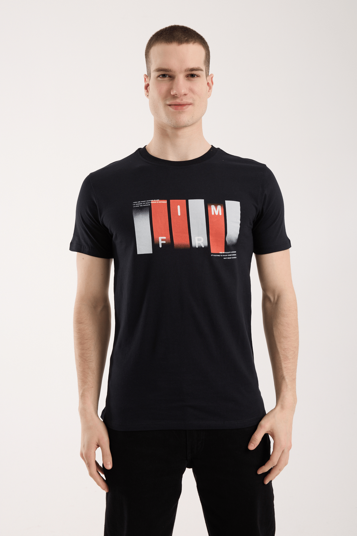 Urban Form Grafik Baskılı Erkek Tişört – Günlük Sportif Stil